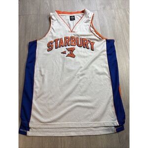 Vintage‎ Stephon Marbury Jersey Large L Starbury White Blue # 3 Y2K Steve Barry